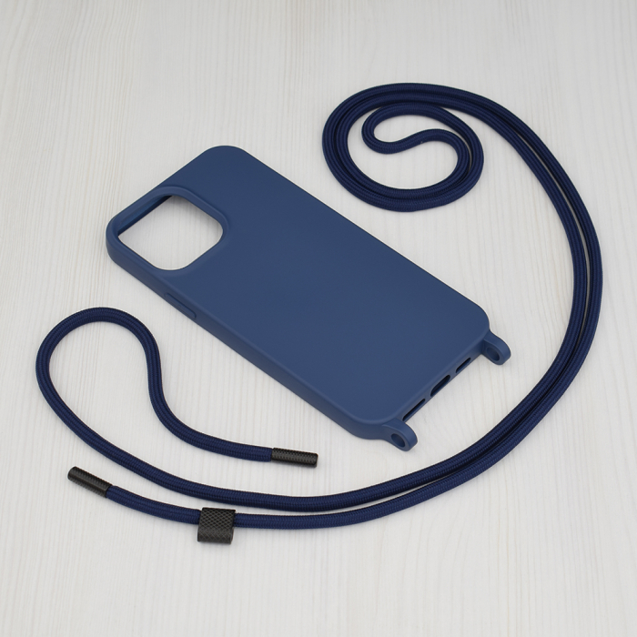 Husa cu snur iPhone 13 Pro Max, Crossbody Lanyard, Blue [2]