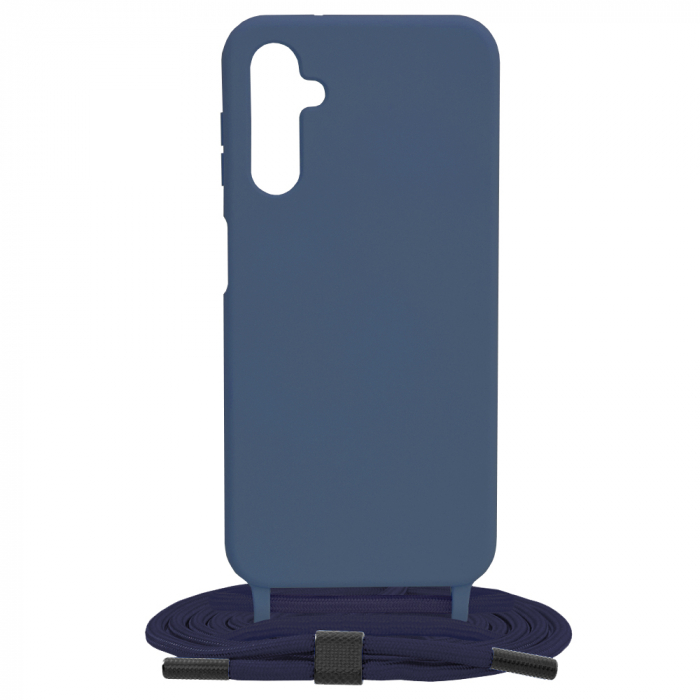 Husa cu snur Samsung Galaxy A14 4G / A14 5G, Crossbody Lanyard, Blue [8]
