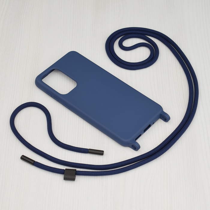 Husa cu snur Samsung Galaxy A33 5G, Crossbody Lanyard, Blue [2]