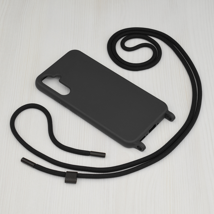 Husa cu snur Samsung Galaxy A34 5G, Crossbody Lanyard, Negru [2]