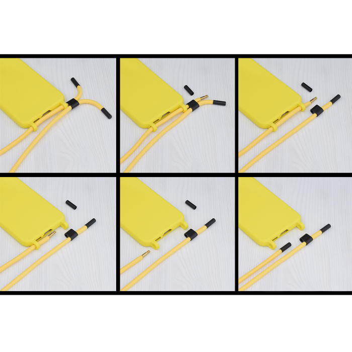 Husa cu snur Samsung Galaxy A53 5G, Crossbody Lanyard, Yellow [3]