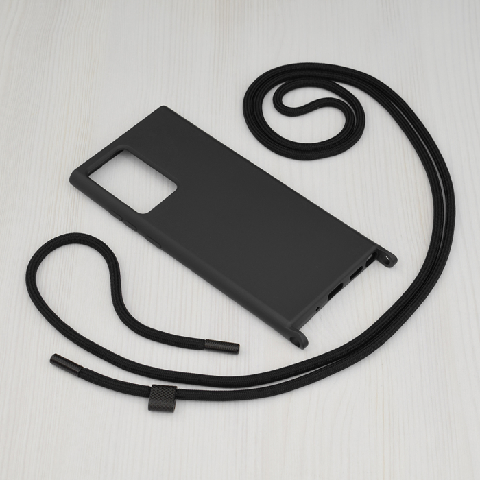 Husa cu snur Samsung Galaxy Note 20 Ultra, Crossbody Lanyard, Negru [2]