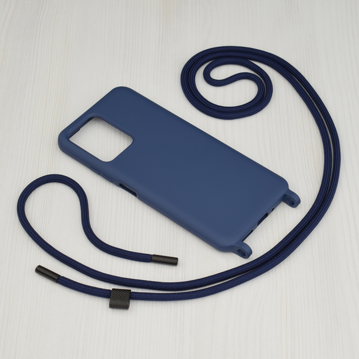 Husa cu snur Xiaomi Redmi Note 12 5G, Crossbody Lanyard, Blue [2]