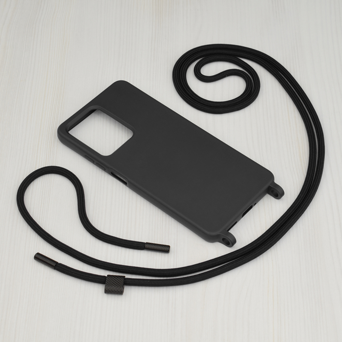 Husa cu snur Xiaomi Redmi Note 12 Pro, Crossbody Lanyard, Negru [3]
