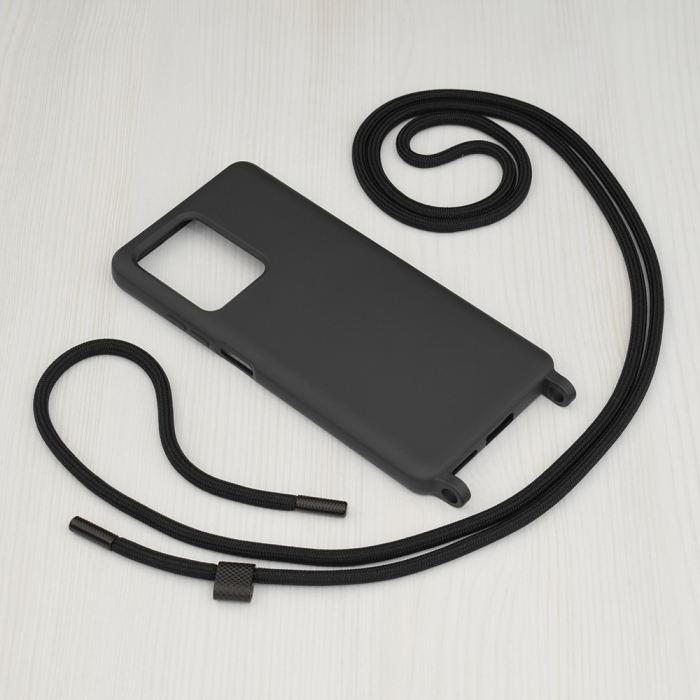 Husa cu snur Xiaomi Redmi Note 12 Pro+, Crossbody Lanyard, Negru [2]