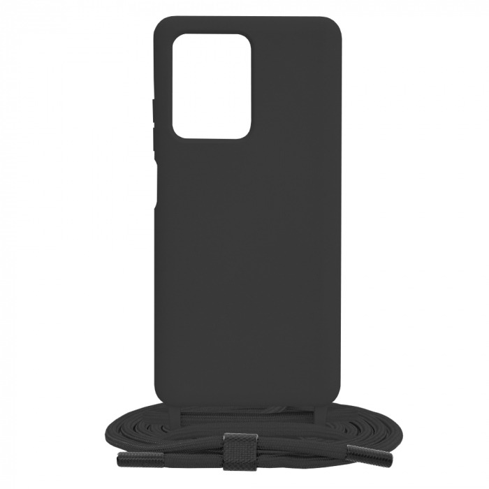 Husa cu snur Xiaomi Redmi Note 12 Pro+, Crossbody Lanyard, Negru [8]