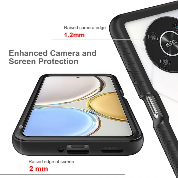 Husa Defense 360 + folie protectie pentru Honor Magic 4 Lite, Negru [5]
