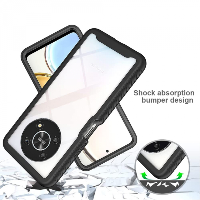 Husa Defense 360 + folie protectie pentru Honor Magic 4 Lite, Negru [3]