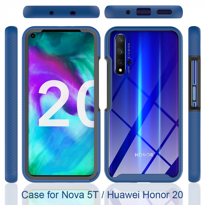 Husa Defense 360 + folie protectie pentru Huawei Nova 5T, Negru [6]