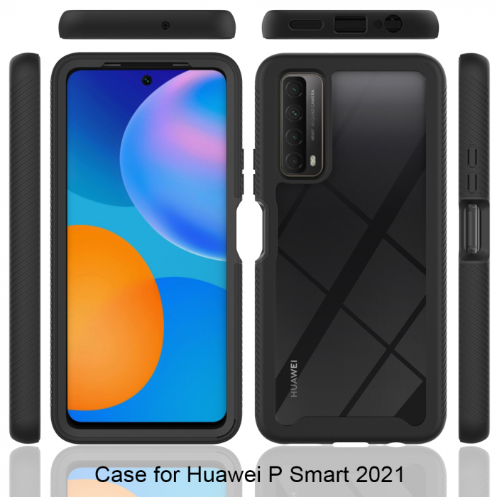 Husa Defense 360 + folie protectie pentru Huawei P Smart (2021), Negru [6]