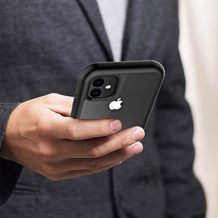 Husa Defense 360 + folie protectie pentru iPhone 11, Negru [3]