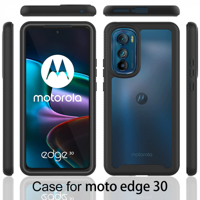 Husa Defense 360 + folie protectie pentru Motorola Edge 30, Negru [3]