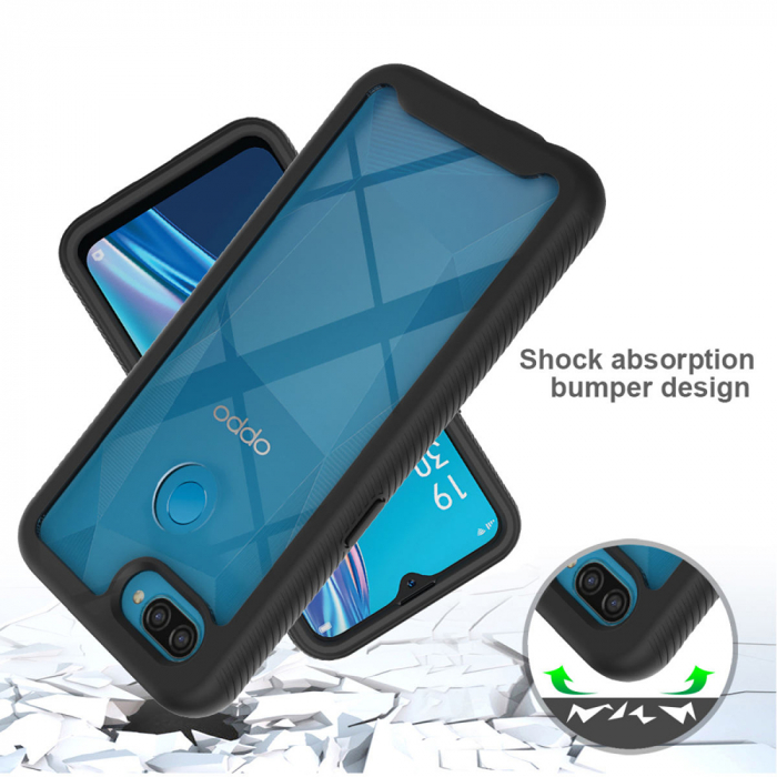 Husa Defense 360 + folie protectie pentru OPPO A12, Negru [5]