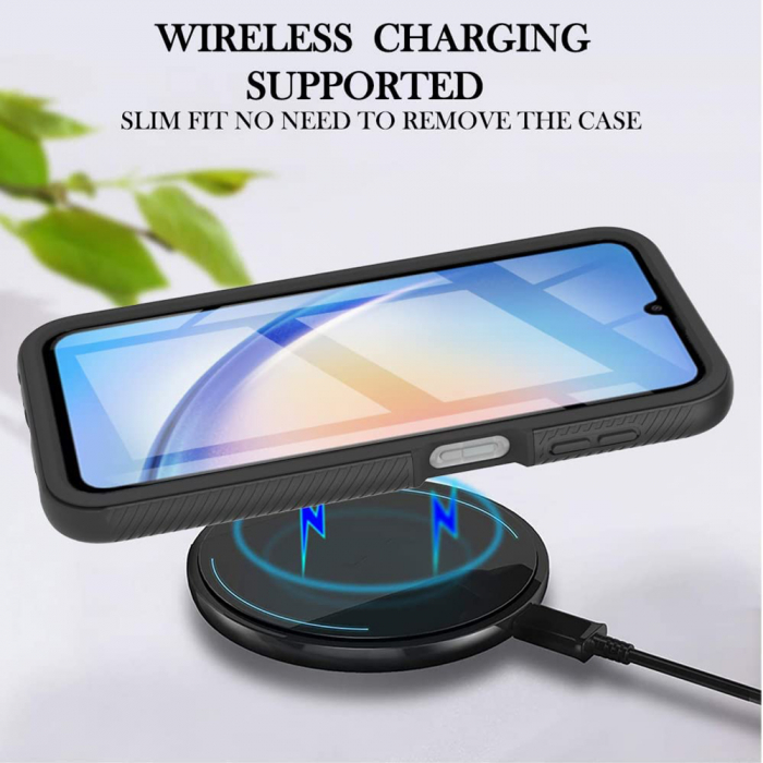 Husa Defense 360 + folie protectie pentru Samsung Galaxy A24, Negru [5]