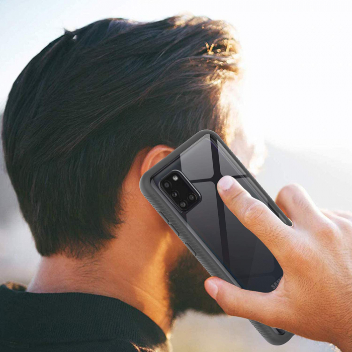 Husa Defense 360 + folie protectie pentru Samsung Galaxy A31, Negru [6]