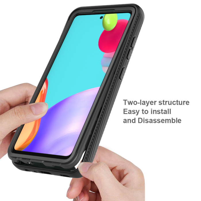 Husa Defense 360 + folie protectie pentru Samsung Galaxy A52 5G, Negru [4]