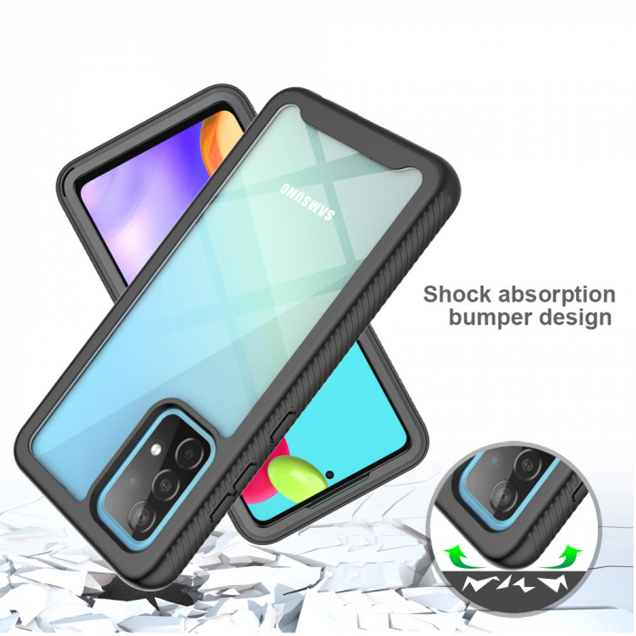 Husa Defense 360 + folie protectie pentru Samsung Galaxy A52 5G, Negru [3]