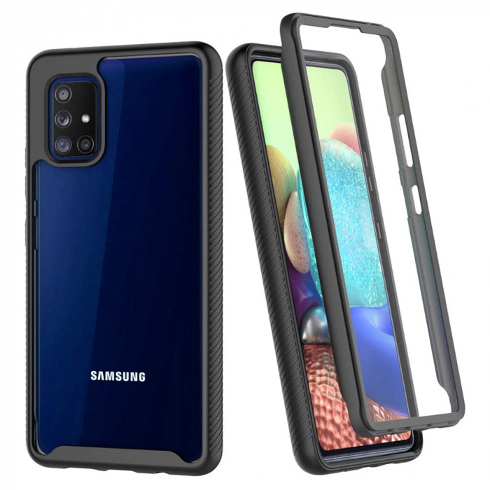 Husa Defense 360 + folie protectie pentru Samsung Galaxy A71, Negru [5]