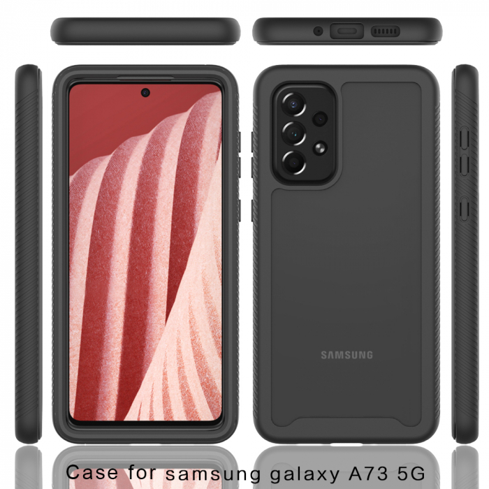 Husa Defense 360 + folie protectie pentru Samsung Galaxy A73 5G, Negru [6]