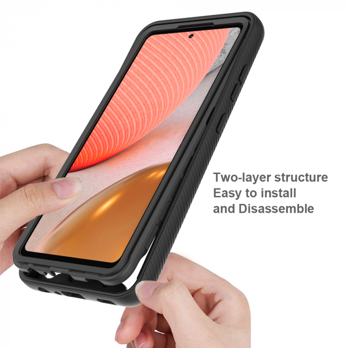 Husa Defense 360 + folie protectie pentru Samsung Galaxy S20 Plus, Negru [4]