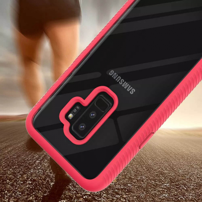 Husa Defense 360 + folie protectie pentru Samsung Galaxy S9 Plus, Negru [5]