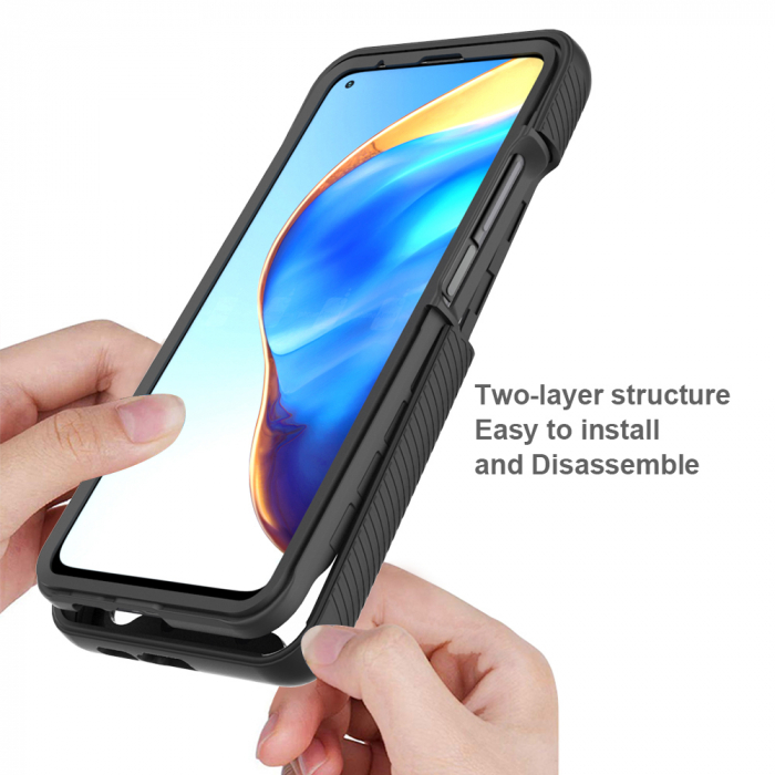 Husa Defense 360 + folie protectie pentru Xiaomi Mi 10T / Mi 10T Pro, Negru [4]