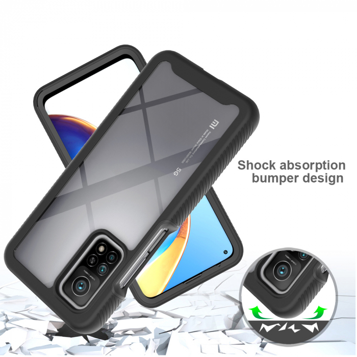 Husa Defense 360 + folie protectie pentru Xiaomi Mi 10T / Mi 10T Pro, Negru [3]