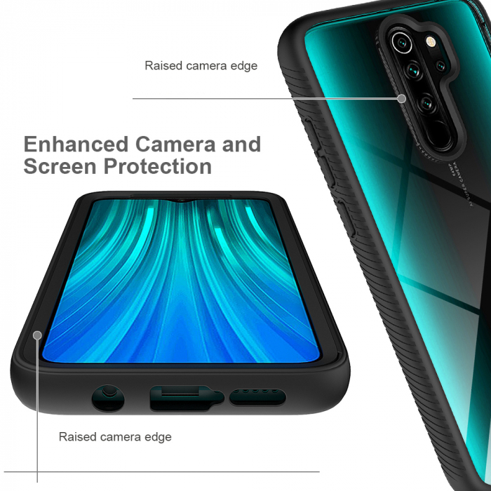 Husa Defense 360 + folie protectie pentru Xiaomi Redmi Note 8 Pro, Negru [5]