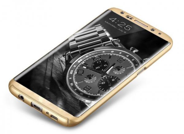 Husa Full Cover 360 (fata + spate) pentru Samsung Galaxy S8, Gold [2]