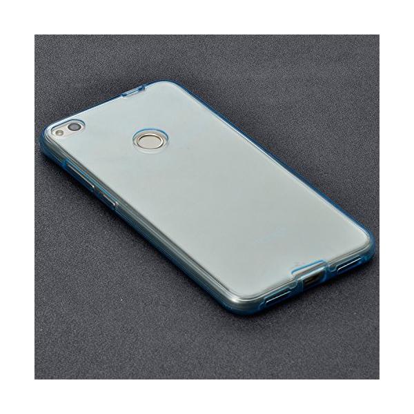 Husa Full TPU 360 (fata + spate) Huawei P9 Lite 2017, Albastru Transparent [4]