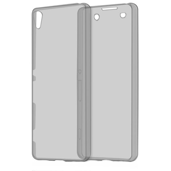 Husa Full TPU 360 (fata + spate) pentru Sony Xperia XA, Gri transparent [2]