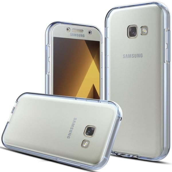 Husa Full TPU 360 (fata + spate) Samsung Galaxy A3 (2017), Albastru Transparent [2]