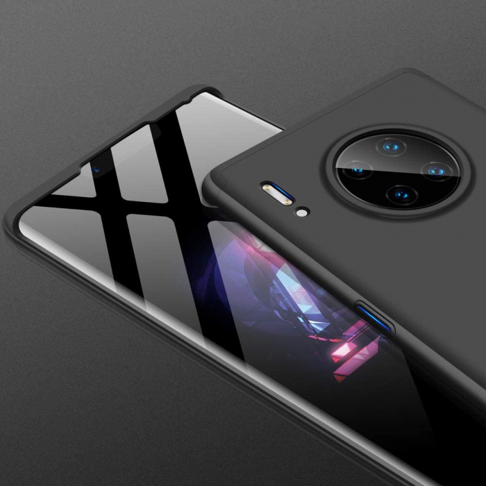 Husa GKK 360 + folie protectie pentru Huawei Mate 30 Pro, Negru [5]