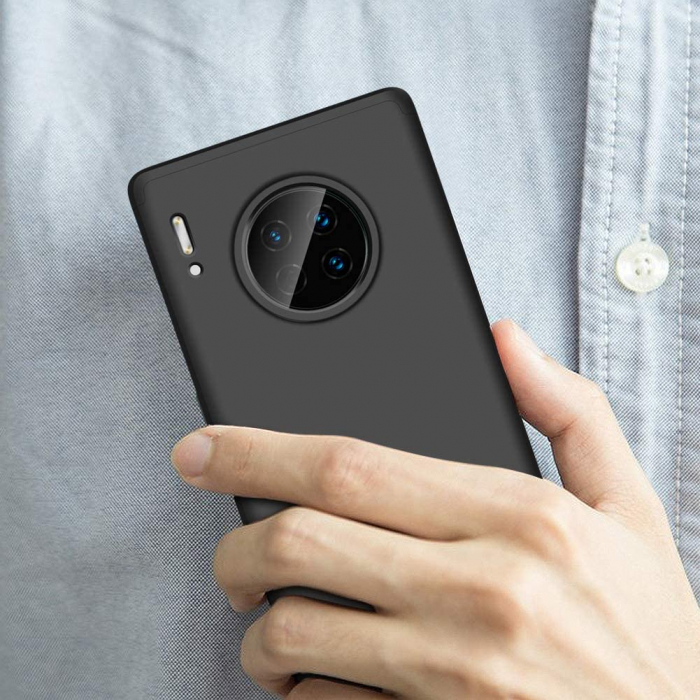 Husa GKK 360 + folie protectie pentru Huawei Mate 30 Pro, Negru [7]