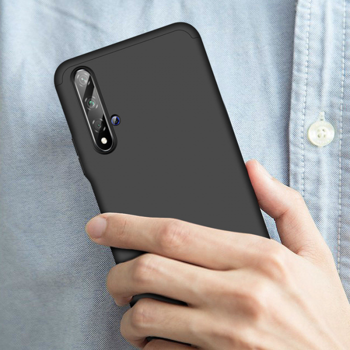 Husa GKK 360 + folie protectie pentru Huawei Nova 5T, Negru [7]