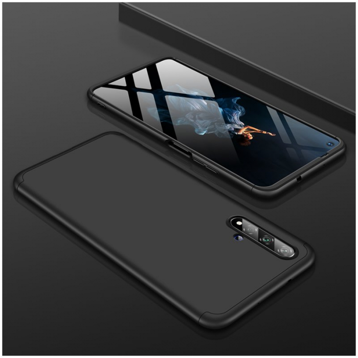 Husa GKK 360 + folie protectie pentru Huawei Nova 5T, Negru [6]