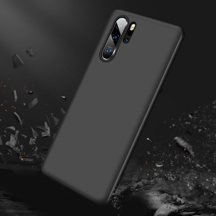Husa GKK 360 + folie protectie pentru Huawei P30 Pro, Negru [5]