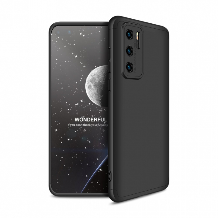 Husa GKK 360 + folie protectie pentru Huawei P40, Negru [3]