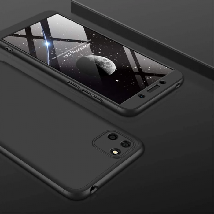 Husa GKK 360 + folie protectie pentru Huawei Y5P, Negru [6]