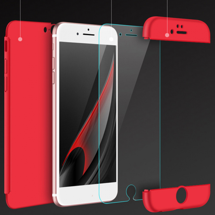 Husa GKK 360 + folie protectie pentru Iphone 7 / 8 / SE 2 (2020), Negru [7]