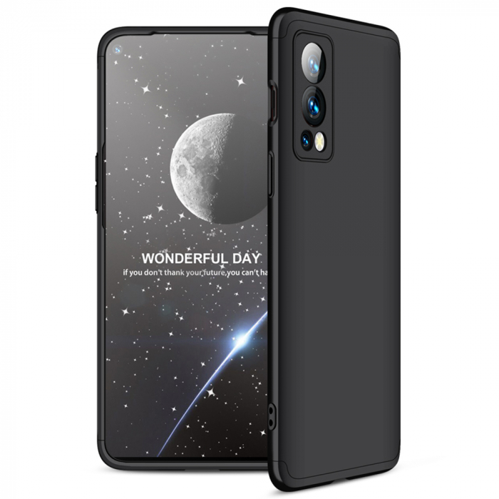 Husa GKK 360 + folie protectie pentru OnePlus Nord 2 5G, Negru [2]