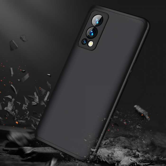Husa GKK 360 + folie protectie pentru OnePlus Nord 2 5G, Negru [4]