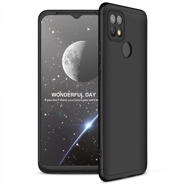 Husa GKK 360 + folie protectie pentru OPPO A15 / A15s, Negru [2]