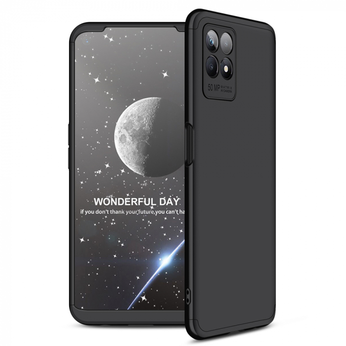 Husa GKK 360 + folie protectie pentru Realme 8i, Negru [2]