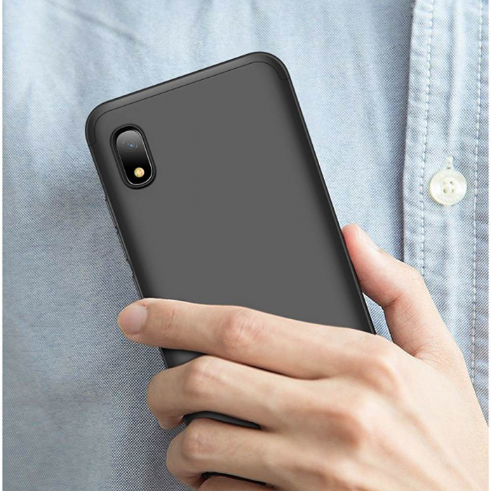 Husa GKK 360 + folie protectie pentru Samsung Galaxy A10, Negru [7]