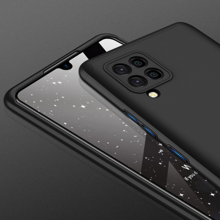 Husa GKK 360 + folie protectie pentru Samsung Galaxy A22 4G, Negru [3]