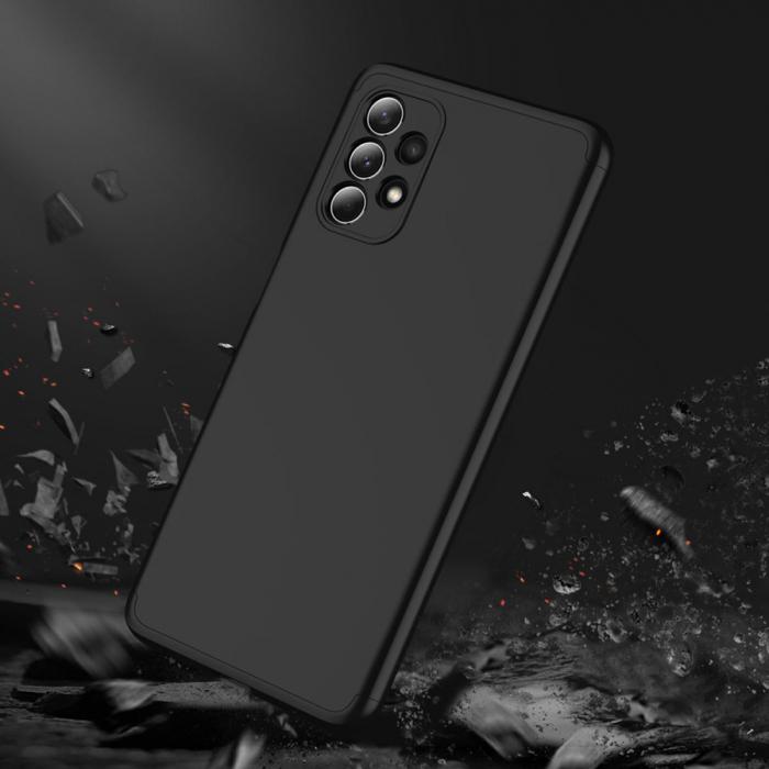 Husa GKK 360 + folie protectie pentru Samsung Galaxy A32 5G, Negru [4]