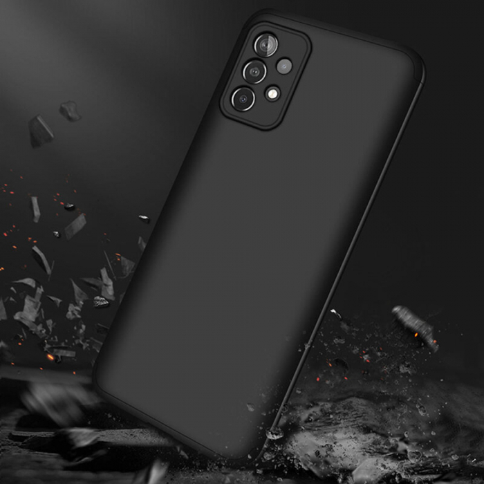 Husa GKK 360 + folie protectie pentru Samsung Galaxy A73 5G, Negru [6]