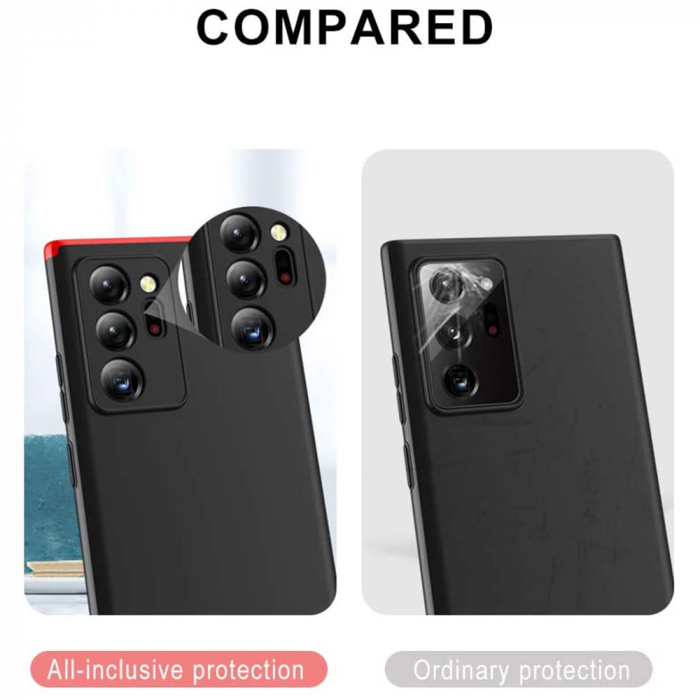 Husa GKK 360 + folie protectie pentru Samsung Galaxy Note 20 Ultra, Negru [5]