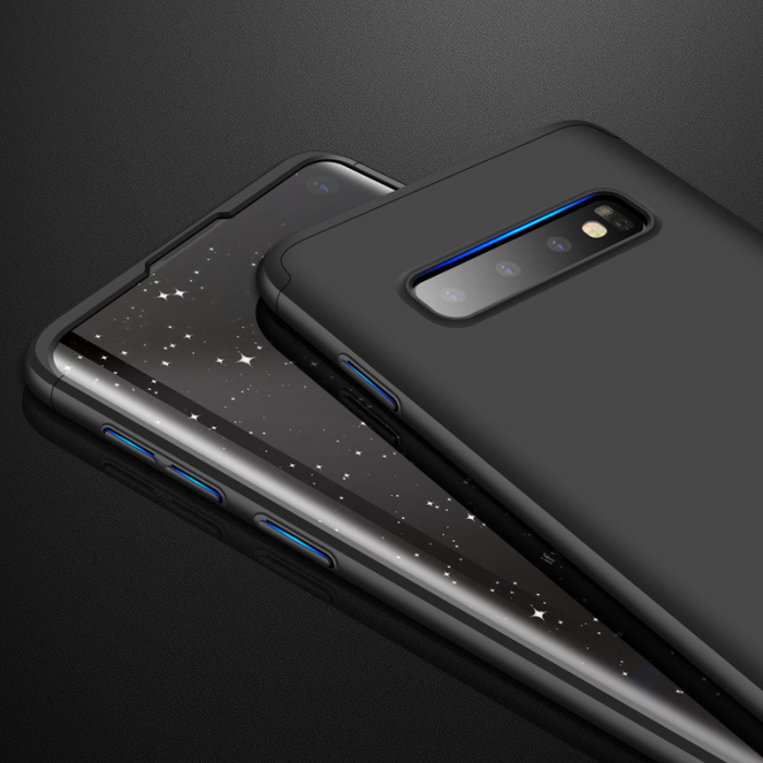 Husa GKK 360 + folie protectie pentru Samsung Galaxy S10+, Negru [7]